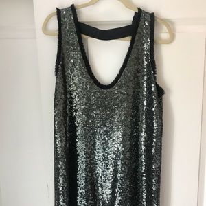 Zara Black/Silver Sequin Dress